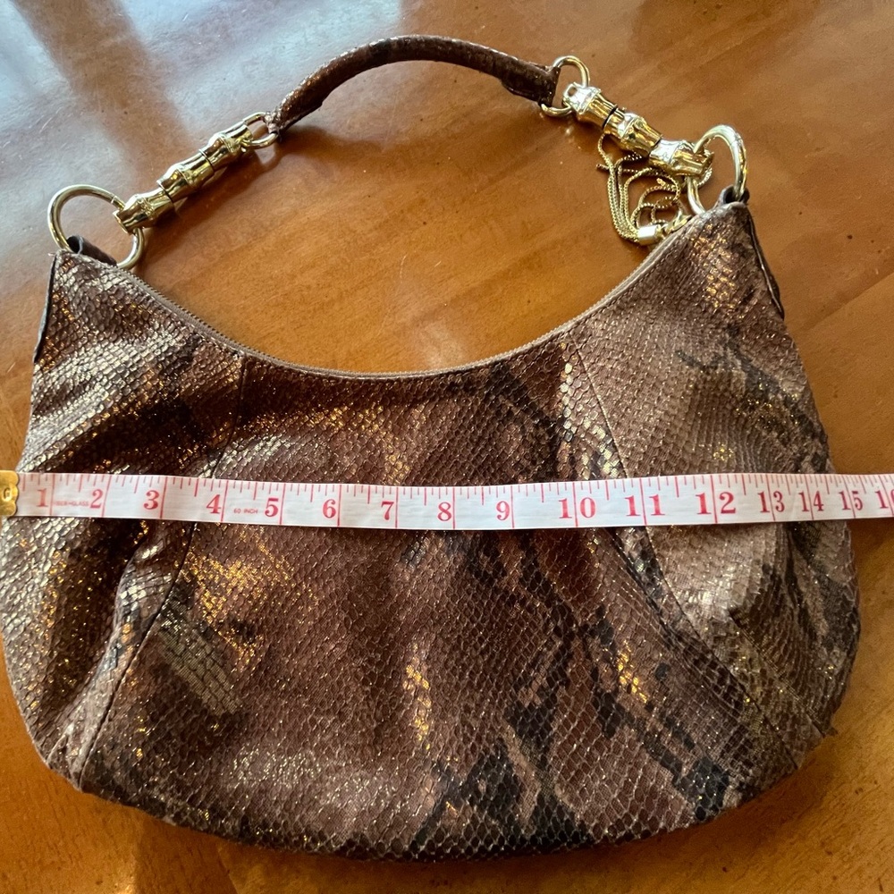 Banana Republic Metallic Python Embossed Leather … - image 6